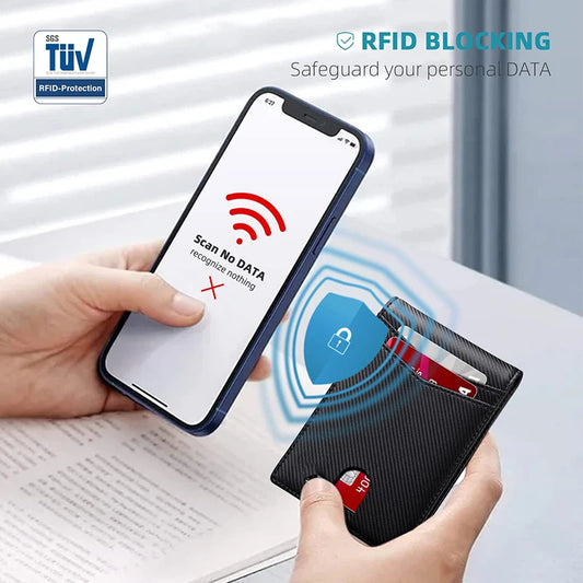 Luxury Carbon Fiber RFID Wallet for Men – Slim, Stylish and Secure